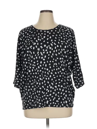 Pre-owned Kim & Cami Long Sleeve T-shirt In Black