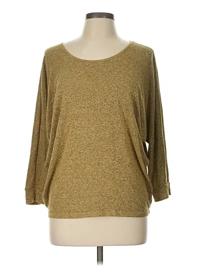 Pre-owned Kim & Cami Pullover Sweater In Gold