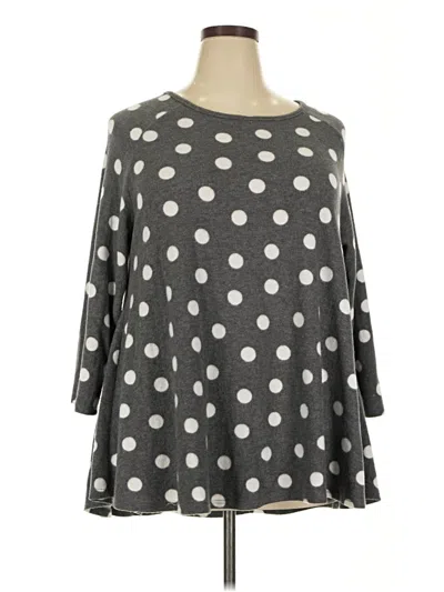 Pre-owned Kim & Cami Pullover Sweater In Gray