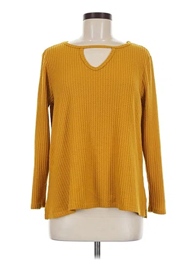 Pre-owned Kim & Cami Pullover Sweater In Yellow