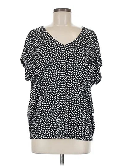 Pre-owned Kim & Cami Short Sleeve T-shirt In Black