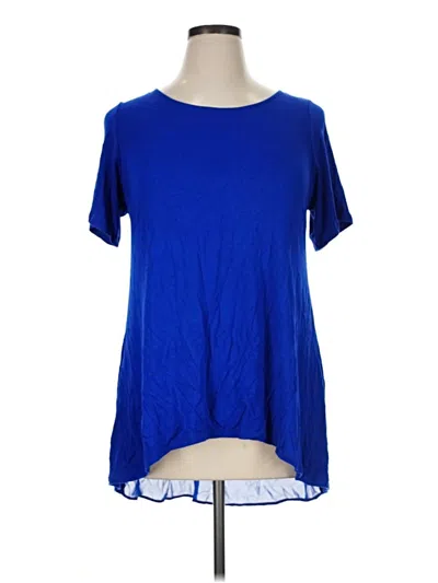 Pre-owned Kim & Cami Short Sleeve T-shirt In Blue