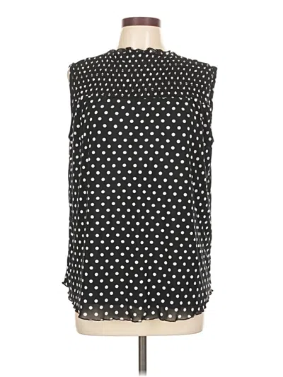 Pre-owned Kim & Cami Sleeveless Blouse In Black