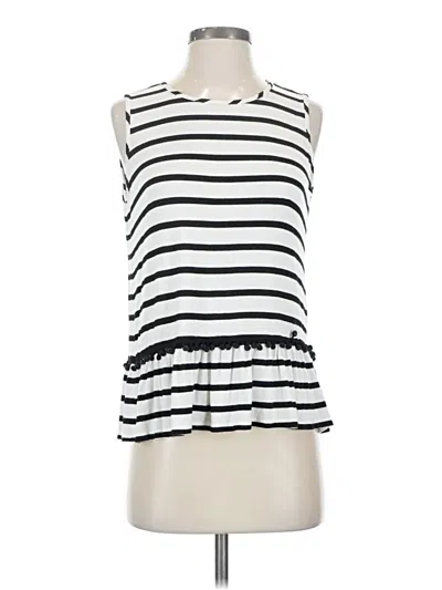 Pre-owned Kim & Cami Sleeveless Top White Scoop Neck Tops