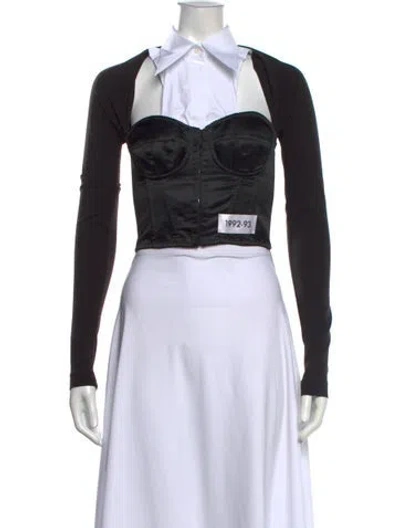 Pre-owned Kim Dolce & Gabbana Long Sleeve Top In Black