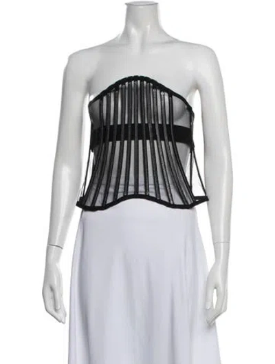Pre-owned Kim Dolce & Gabbana Strapless Top W/ Tags In White
