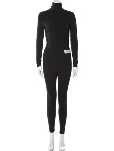 Pre-owned Kim Dolce & Gabbana Turtleneck Jumpsuit In Black