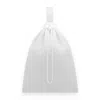 Kim Foley Women's White Mesh Athletic Beach Crossbody Bag In White