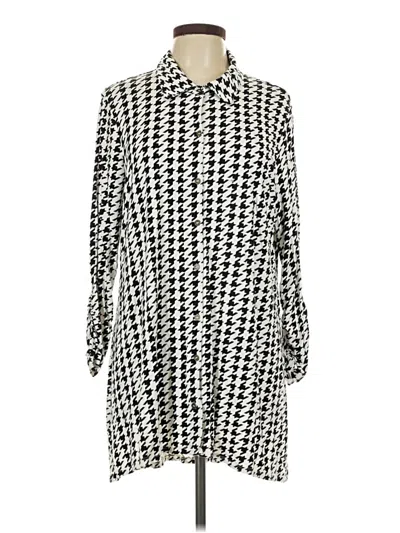 Pre-owned Kim Rogers 3/4 Sleeve Blouse In Ivory