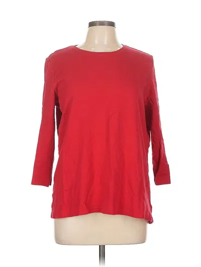 Pre-owned Kim Rogers 3/4 Sleeve T-shirt In Red