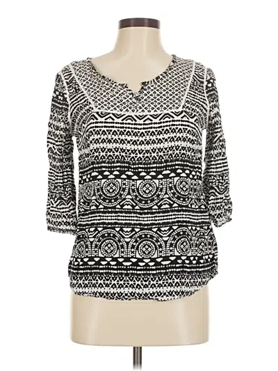 Pre-owned Kim Rogers 3/4 Sleeve T-shirt In Black