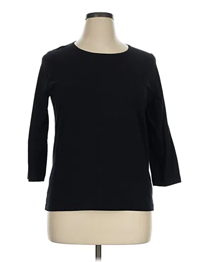 Pre-owned Kim Rogers 3/4 Sleeve T-shirt In Black