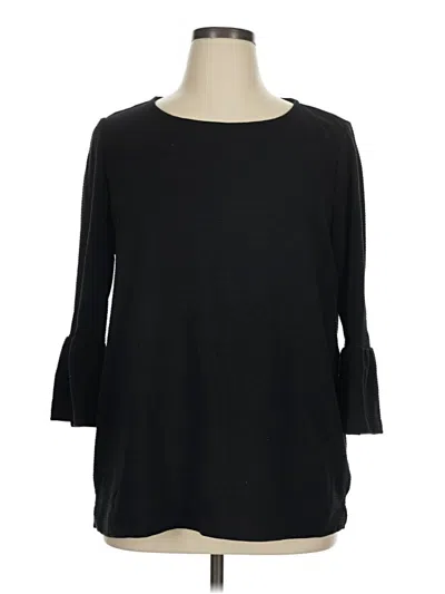 Pre-owned Kim Rogers 3/4 Sleeve T-shirt In Black