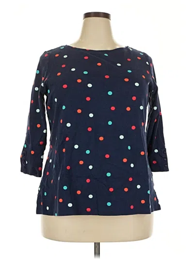 Pre-owned Kim Rogers 3/4 Sleeve T-shirt In Blue