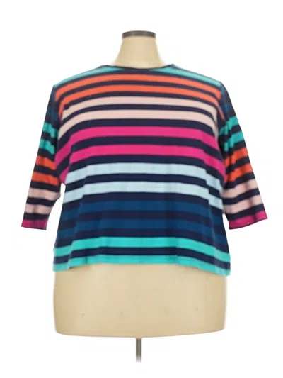 Pre-owned Kim Rogers 3/4 Sleeve T-shirt In Blue