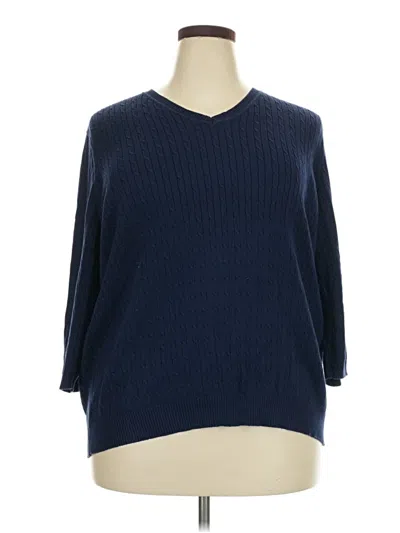 Pre-owned Kim Rogers 3/4 Sleeve T-shirt In Blue