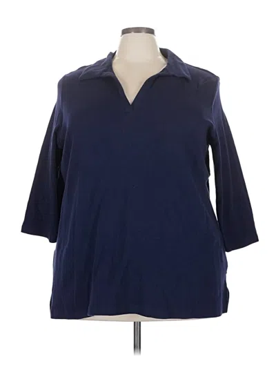 Pre-owned Kim Rogers 3/4 Sleeve T-shirt In Blue