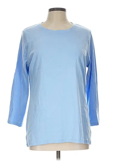 Pre-owned Kim Rogers 3/4 Sleeve T-shirt In Blue