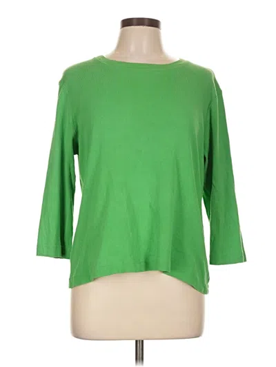 Pre-owned Kim Rogers 3/4 Sleeve T-shirt In Green