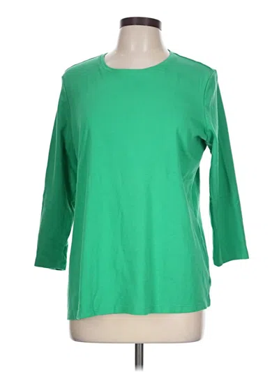 Pre-owned Kim Rogers 3/4 Sleeve T-shirt In Green