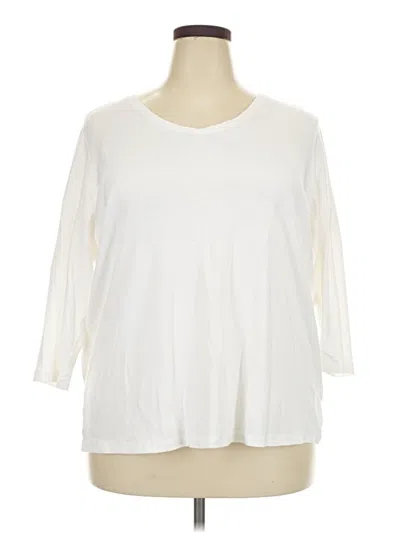 Pre-owned Kim Rogers 3/4 Sleeve T-shirt In Ivory