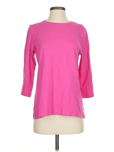 Pre-owned Kim Rogers 3/4 Sleeve T-shirt In Pink