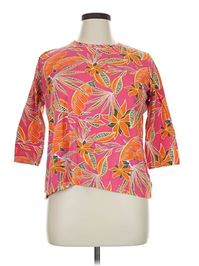 Pre-owned Kim Rogers 3/4 Sleeve T-shirt In Pink