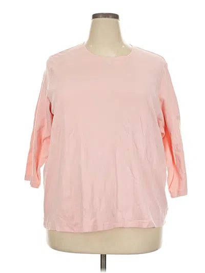 Pre-owned Kim Rogers 3/4 Sleeve T-shirt In Pink