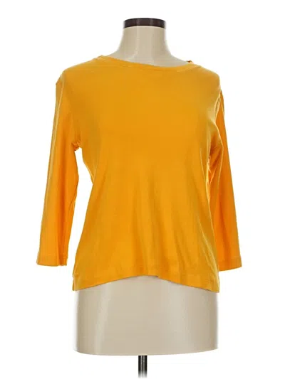 Pre-owned Kim Rogers 3/4 Sleeve T-shirt In Yellow