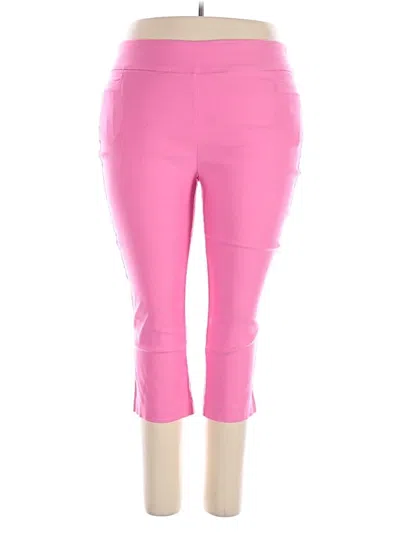 Pre-owned Kim Rogers Active Pants In Pink