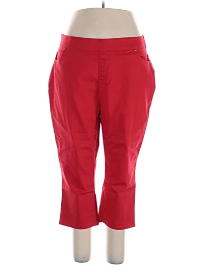 Pre-owned Kim Rogers Active Pants In Red