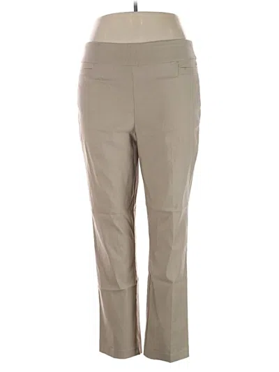 Pre-owned Kim Rogers Active Pants In Tan