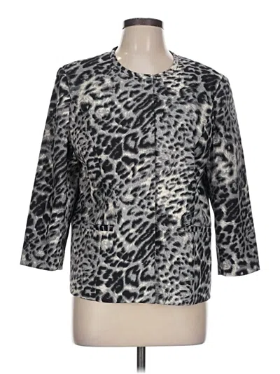 Pre-owned Kim Rogers Blazer Jacket In Silver