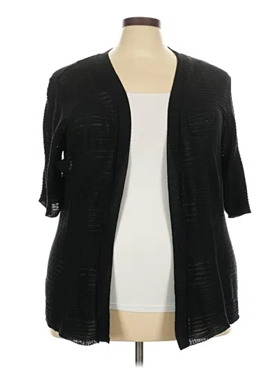 Pre-owned Kim Rogers Cardigan Sweater In Black
