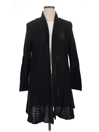 Pre-owned Kim Rogers Cardigan Sweater In Black