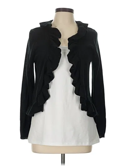 Pre-owned Kim Rogers Cardigan Sweater In Black
