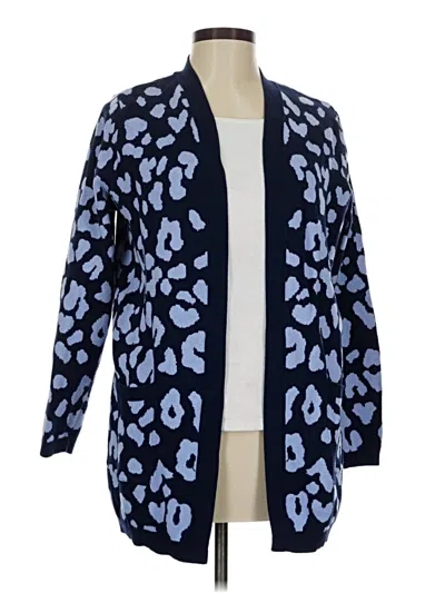 Pre-owned Kim Rogers Cardigan Sweater In Blue