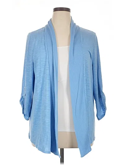 Pre-owned Kim Rogers Cardigan Sweater In Blue