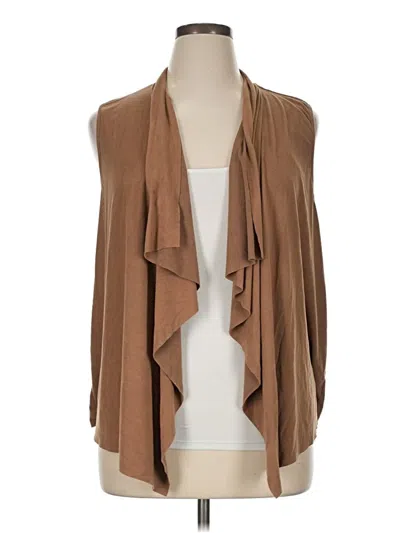 Pre-owned Kim Rogers Cardigan Sweater In Brown