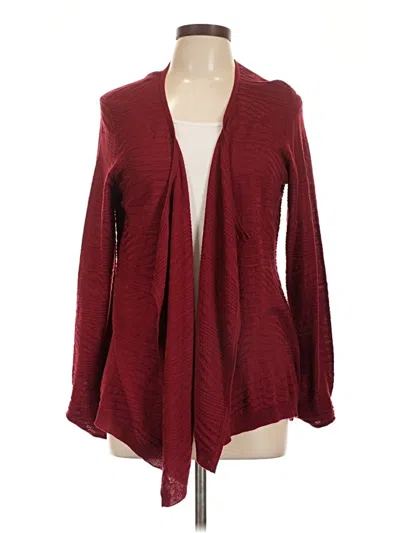 Pre-owned Kim Rogers Cardigan Sweater In Burgundy