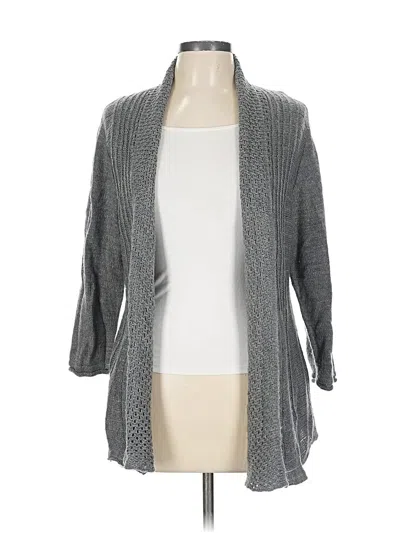Pre-owned Kim Rogers Cardigan Sweater In Gray