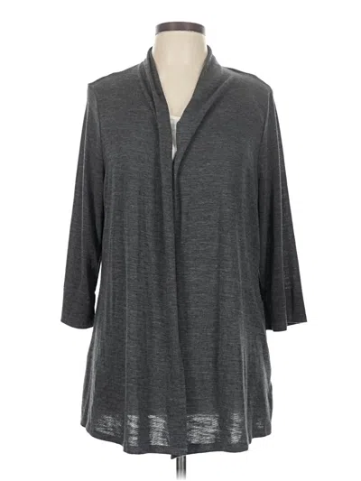 Pre-owned Kim Rogers Cardigan Sweater In Gray