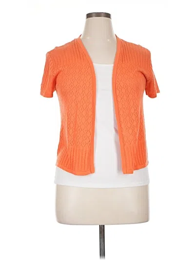 Pre-owned Kim Rogers Cardigan Sweater In Orange