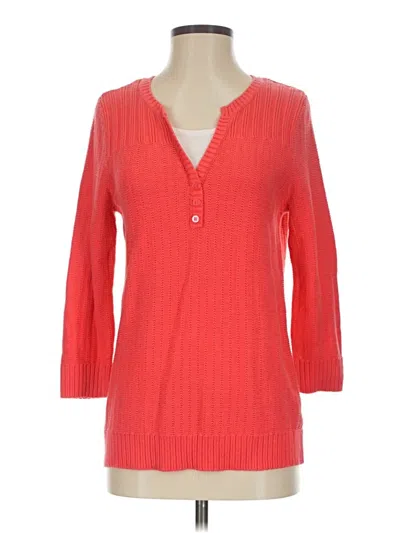 Pre-owned Kim Rogers Cardigan Sweater In Red