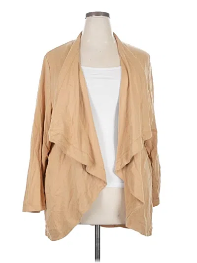 Pre-owned Kim Rogers Cardigan Sweater In Tan