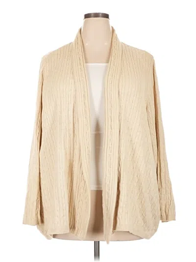 Pre-owned Kim Rogers Cardigan Sweater In Tan