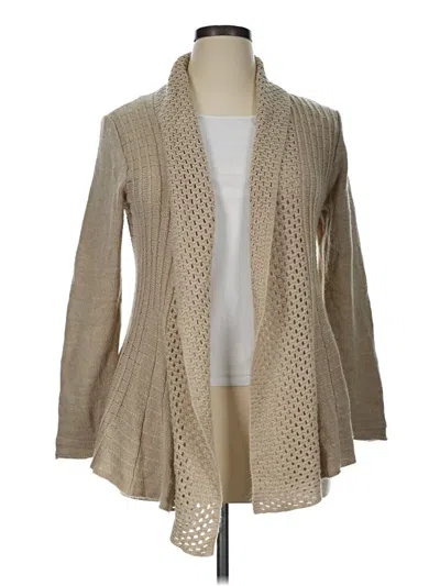 Pre-owned Kim Rogers Cardigan Sweater In Tan