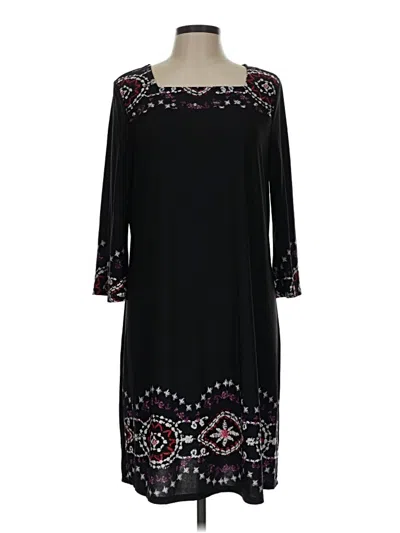 Pre-owned Kim Rogers Casual Dress In Black