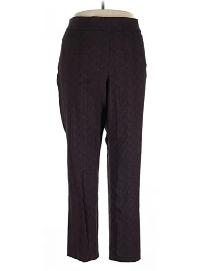 Pre-owned Kim Rogers Casual Pants In Burgundy