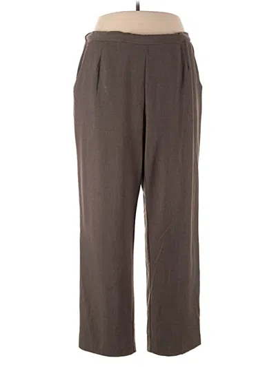 Pre-owned Kim Rogers Dress Pants In Brown